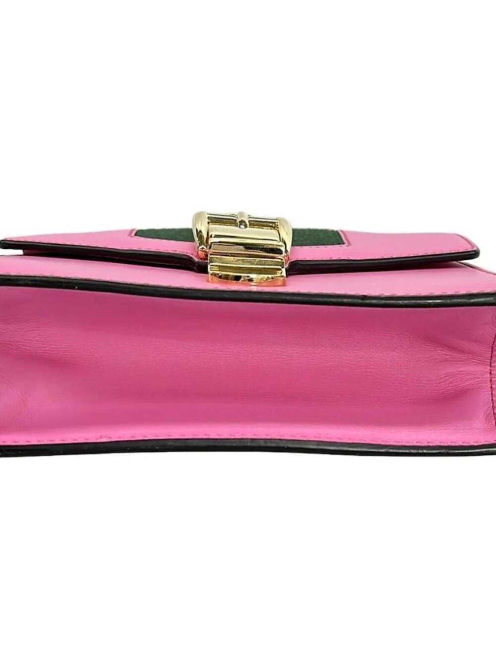 GUCCI Sylvie Mini 431666 Pink Multi Leather Canvas Shoulder Bag - Picture 5 of 15